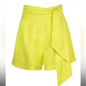 HUNTER BELL High Waist Yellow Shorts